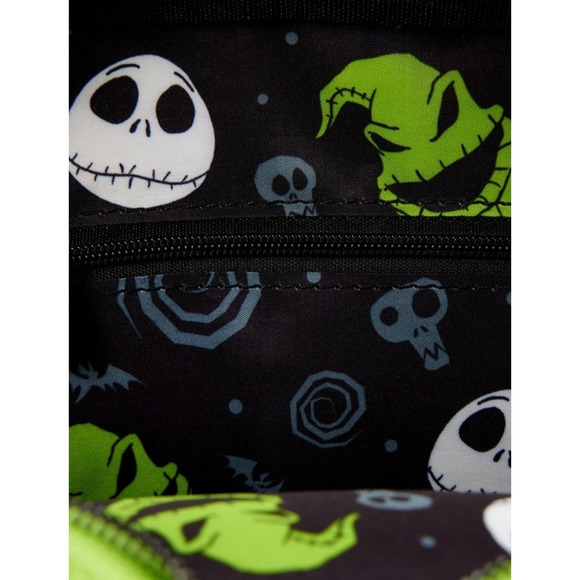 Loungefly Nightmare Before Christmas Glow in Dark Oogie Boogie Crossbody & Pouch - Picture 6 of 6